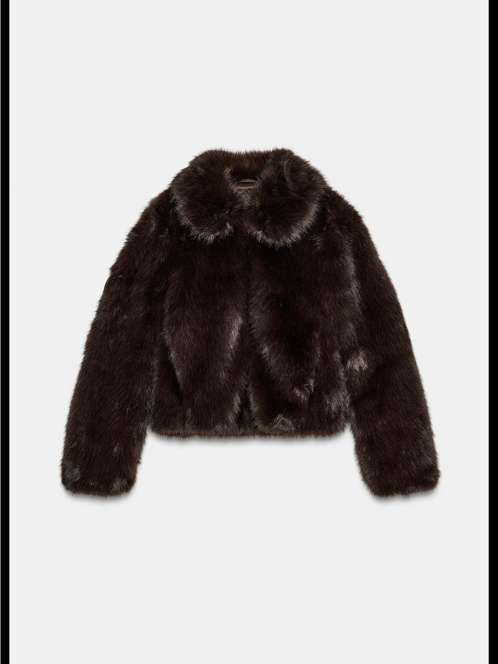 Zara Short Faux Fur Coat- brand new!